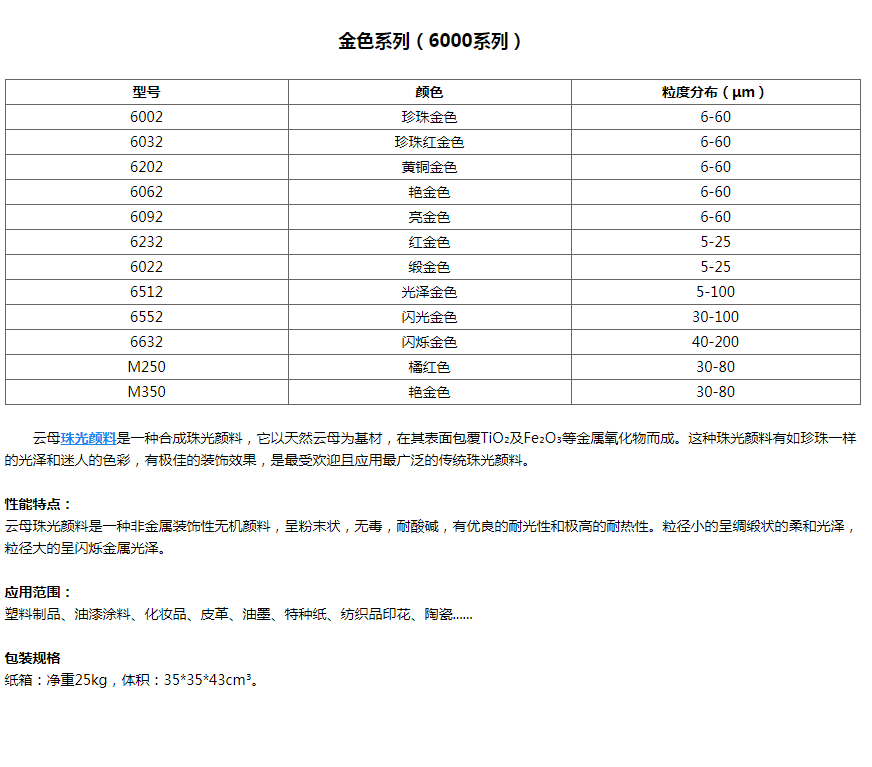 金色系列（6000系列）(图1)